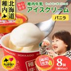 稚内牛乳 アイスクリーム バニラ 8個セット 各90ml