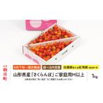 ふるさと納税 ＜ 先行予約 ＞ 山形県産 さくらんぼ （ 佐藤錦 ・ 紅秀峰 ） ご家庭用 M以上 1kg 【2026年6月下旬から7月上旬発送】 山形県 果物 .. 山形県朝日町