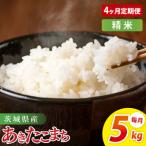 ふるさと納税 【4ヶ月定期便】茨城県産あきたこまち　精米　5kg｜精米 定期便 お米 米 こめ コメ ごはん 白米 阿見町 茨城県 茨城県産 茨城県産.. 茨城県阿見町