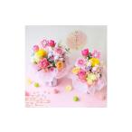 ふるさと納税 ひなまつり アレンジL 雛祭り お礼 ギフト アレンジメント 桃の節句 ひなまつり 生花 雛人形 花 フラワー ピンク もも 送料無料 大阪府門真市