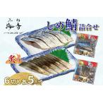 しめ鯖と炙りしめ鯖の詰合せ 冷凍 10パック