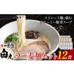 ラーメン 一風堂 白丸 ラー麦麺 12食