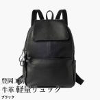 豊岡工房 牛革使いリュック 4113 ブラック