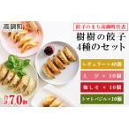 ふるさと納税 <樹樹の餃子4種のセット計70個>翌月末迄に順次出荷【c648_kk_x3】 宮崎県高鍋町