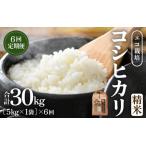 ふるさと納税 【先行予約】【令和8年産 新米】エコ栽培コシヒカリ  白米5kg×6回 計30kg ／ 鮮度抜群 福井県産 こしひかり ご飯 新鮮 白米.. 福井県あわら市
