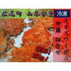 ふるさと納税 【訳あり】オオズワイガニ甲羅　１kg×2袋【カニ　かに　冷凍　甲羅　カニみそ　カニミソ　海産物　簡単　無添加　北海道　国.. 北海道広尾町