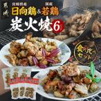 日向鶏 若鶏 炭火焼6Pセット 炭火焼き 炭火焼