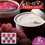 ルビーロマン アイスクリームセット 8個