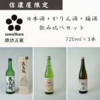 信濃屋 日本酒 かりん酒 梅酒セット 720ml×2本