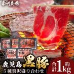 かごしま黒豚5種 贅沢盛り合わせ 約1kg