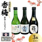 香梅山形の地酒300ml 3本飲み比べセット