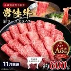最高級A4.A5ランク 常陸牛肩ローススライス600g
