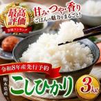 ごはんが主役 産こしひかり 白米 3kg