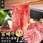 牛肉 ロース 宮崎牛ローススライス1.2kg