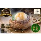 鹿児島県産黒豚使用生ハンバーグ 8個セット
