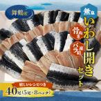 舞鶴産 無塩いわし開き 40尾