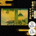純金 ゴールド 富嶽三十六景 甲州三島越 カード 1枚