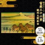 純金 ゴールド 富嶽三十六景 駿州大野新田