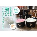 定期便3ヶ月 濃厚ミルクジェラート 5個セット
