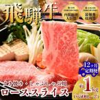 飛騨牛 ローススライス すきやき しゃぶしゃぶ用 約500g×2