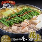 ミシュラン掲載 牛 もつ鍋 醤油味セット 2~3人前