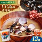 お湯をそそぐだけ 宍道湖産しじみのみそ汁1食用×12袋セット