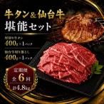 牛タン&仙台牛 お肉の堪能セット 計4.8kg