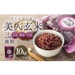 ふるさと納税 玄米・黒米・大豆の雑穀ブレンド<美人玄米1kg×10袋>【雑穀米 個包装 小分け お米 米 広島 尾道市 玄米 玄米 玄米 玄米 玄米.. 広島県尾道市