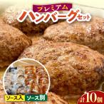 プレミアムハンバーグ ソース入りとソース別付を各5個