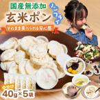 無添加 玄米ポン おやつ シリアル 40g×5袋ノンフライ