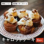 有機人参使用のクリームキャロットケーキ 約90g×6個入