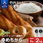 6ヵ月定期便 小麦粉 ゆめちから強力粉 1kg×2袋