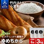 6ヵ月定期便 小麦粉 ゆめちから強力粉 1kg×3袋