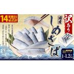 ふるさと納税 しめさば 1〜1.2kg（100〜120g×10パック） 冷凍 旬 手作業 脂 海産物 魚類 魚 鯖 サバ 真.. 長崎県長崎市