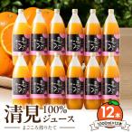 清見100%ジュース 1000ml×12本_ZE6523