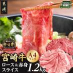 宮崎牛ロース&赤身スライス1.2kg_19-26-003-1200g