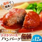 黒毛和牛100%トマトソースハンバーグ 計12個