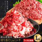 牛肉 切り落とし ミンチ セット 家計応援 産牛