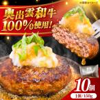奥出雲和牛100% ハンバーグ 150g×10個