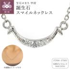 誕生石スマイルネックレス 170110w-birth-pt-da