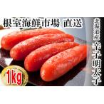 ふるさと納税 辛子明太子500g×2P(計1kg) A-14125 北海道根室市