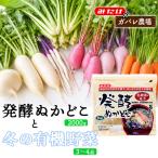発酵ぬかどこ1kg×2&冬の有機野菜3~4品