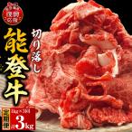 定期便 3か月 能登牛 切り落とし 計3kg