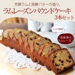 信州の小さな工房から ラムレーズンパウンドケーキ 3本