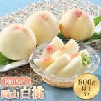 岡山白桃3玉 800g以上