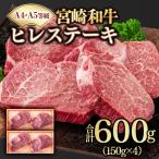宮崎和牛ヒレステーキ 4枚
