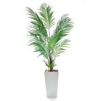 人工観葉植物 アレカパーム175cm 樹脂鉢Lサイズ白