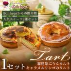 霧島茶ぷりんタルトとキャラメルリンゴのタルトセット