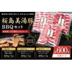桜島美湯豚 BBQセット 焼肉用バラ 肩ロース