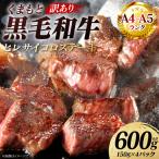 牛肉 くまもと黒毛和牛 ヒレ サイコロ ステーキ 600g